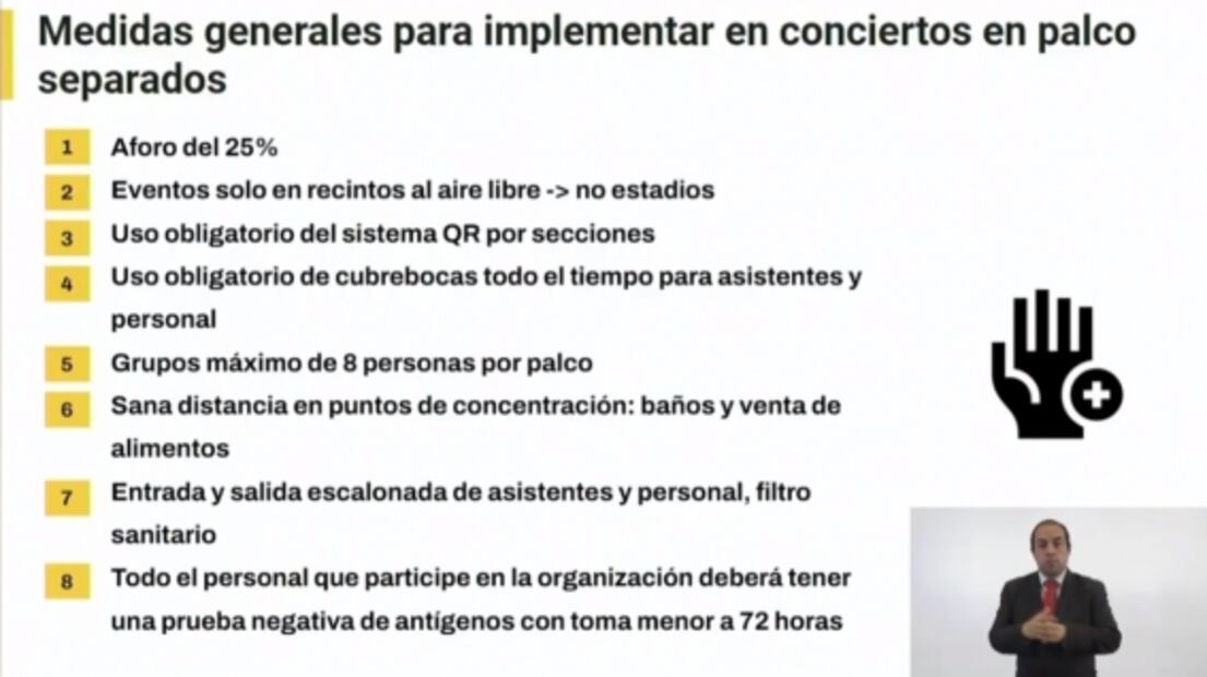 CDMX se mantiene en semáforo amarillo por Covid; permitirá conciertos en junio