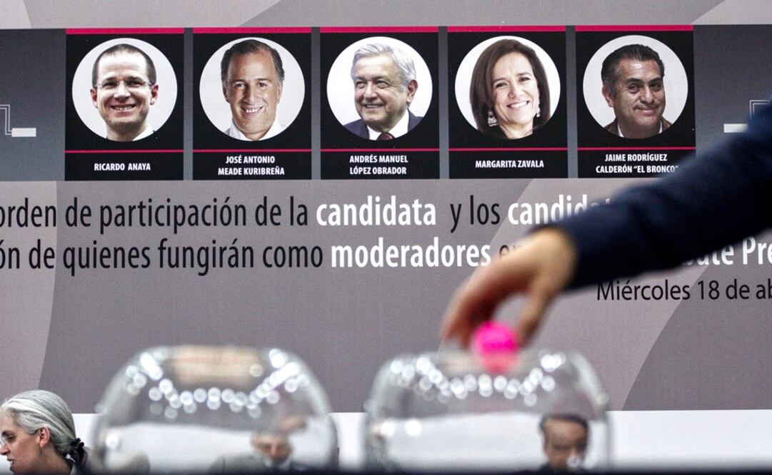 Presidential debate turn raffle - Photo: Isaac Esquivel /CUARTOSCURO.COM