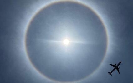 ¿Qué es un Halo Solar?; fenómeno óptico en el cielo sorprende a los capitalinos hoy, 24 de mayo