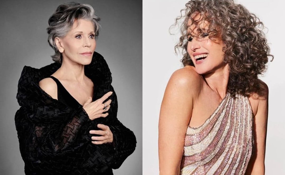 El color de las canas se lleva con mucho estilo en la actualidad / Fotos: Instagram @janefonda / @andiemacdowell