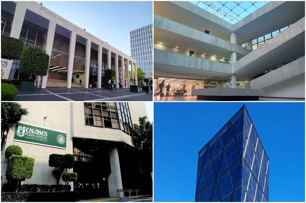 Edificios del Poder Judicial de la Ciudad de México. Foto: Especial