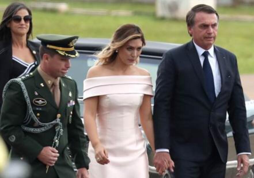 Michelle Bolsonaro, la discreta primera dama de Brasil, comprometida con la causa social