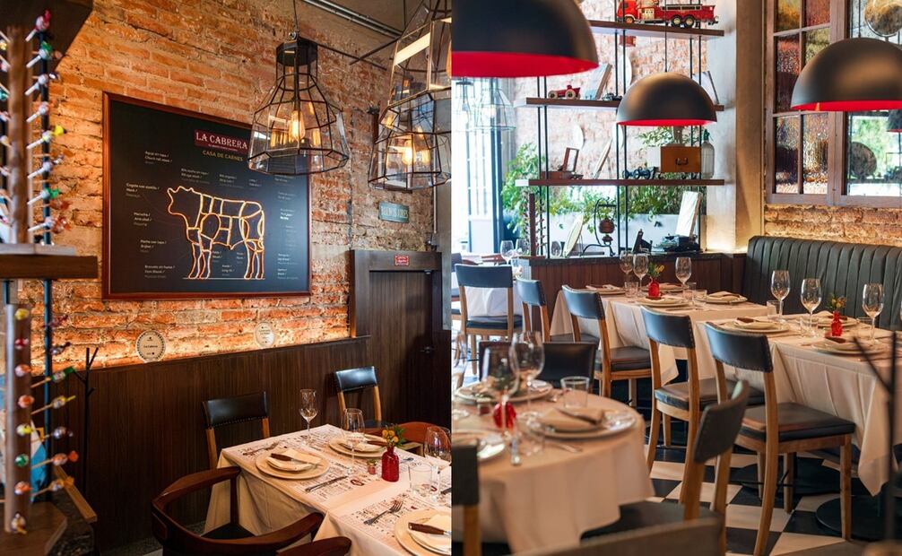 Así es el restaurante "La Cabrera", CDMX. Foto: La Cabrera