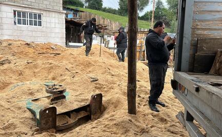 Entre el aserrín, así escondieron talamontes su maquinaria en Huitzilac, Morelos