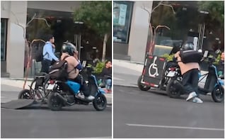 VIDEO: repartidor en silla de ruedas inspira a usuarios en redes; Italika lo está buscando