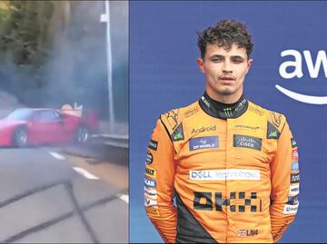 Un Ferrari F40 protagonizó brutal accidente cerca de Mónaco; el auto es propiedad de Lando Norris