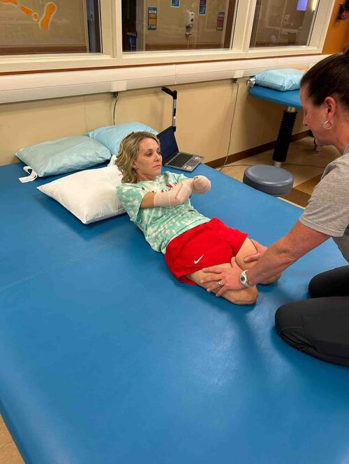 Lucinda Mullins ha estado progresando como se ve en sus fotos publicadas recientemente. Foto: GoFundMe