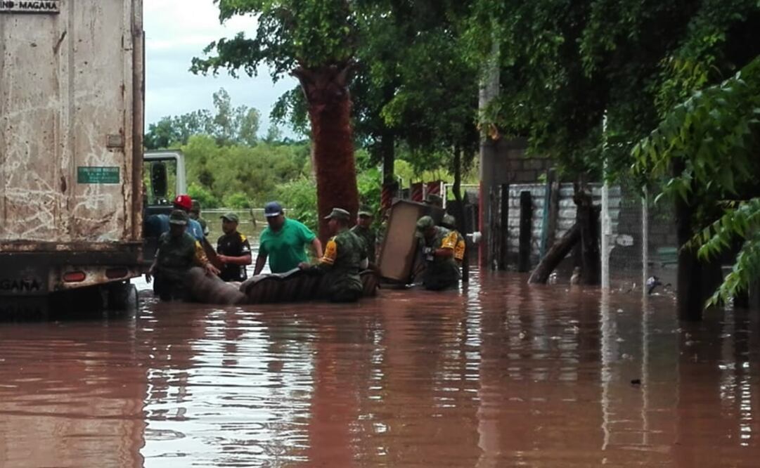 Imagen ilustrativa de inundación en Chiapas. Foto: EL UNIVERSAL