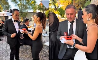 ¿Boda moderna?; recién casados ofrecen terminal bancaria a sus invitados para regalo de boda; video se viraliza