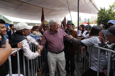 López Obrador pide no ceder a las tentaciones “del cochino dinero”