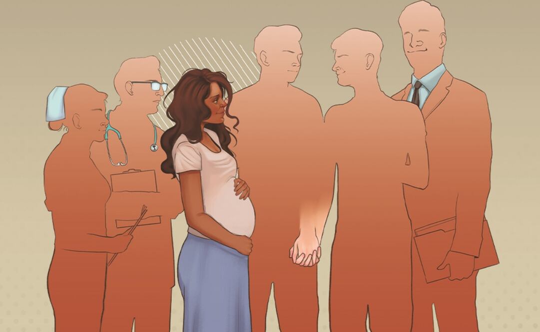 México se ha convertido en un paraíso de esta práctica, pues sólo dos estados cuentan con legislación al respecto, lo que expone a gestantes. Ilustración: Liliana Pedraza