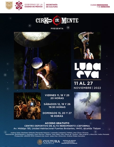 Luna Eva, el show gratuito de Cirko De Mente que tienes que ver