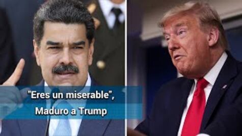 "Eres un miserable", dice Maduro a Trump tras ser acusado de "narcoterrorismo"