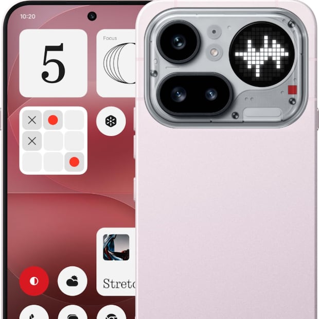 nothing phone 4a pro diseno transparente vista frontal y trasera