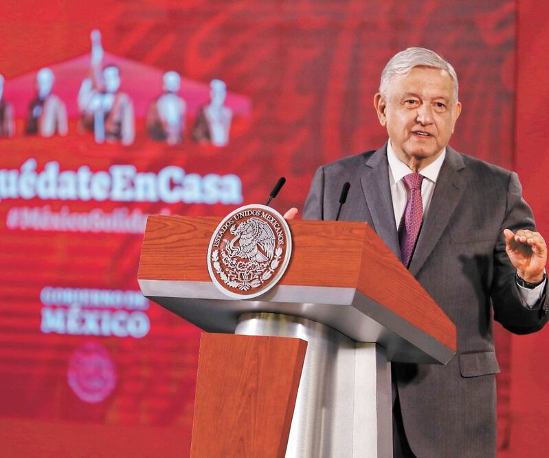 El presidente Andrés Manuel López Obrador dijo que entre mayo y julio habrá una inyección de dinero en beneficio de la población. SERGIO TAPIA. EL UNIVERSAL