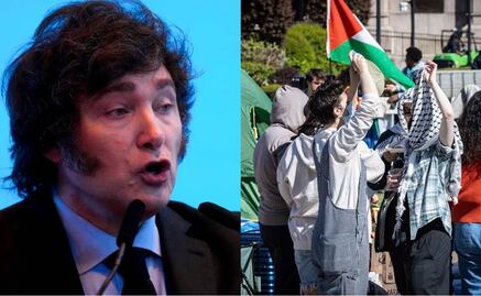 Javier Milei califica de "aberrantes" las protestas propalestinas en EU