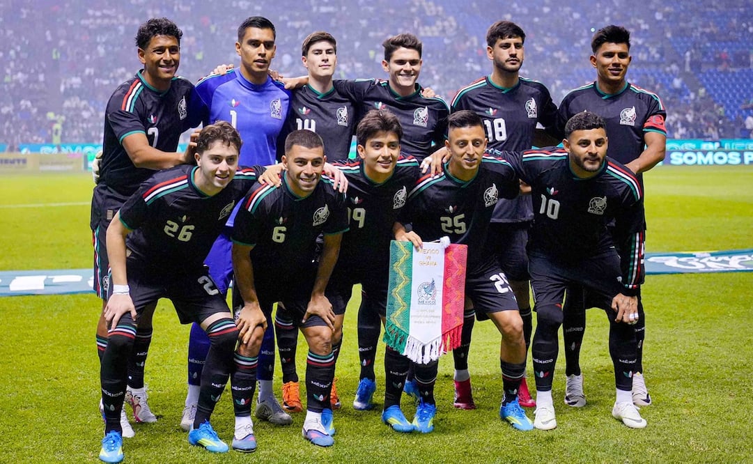 La Selección Mexicana que enfrentó a Ghana en el estadio Cuauhtémoc. FOTO: IMAGO7