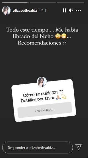 Elizabeth Valdéz anuncia que dio positivo al "bicho"