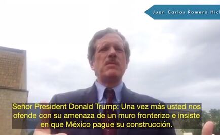 ​Congresistas de EU no asignarán recursos a muro: Romero Hicks