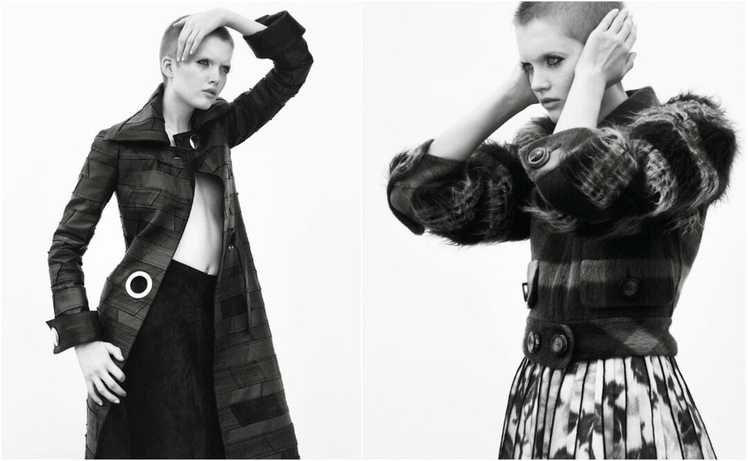 Ruth Bell cortó su cabello en julio para el shooting de David Sims, con motivo de la campaña de Alexander McQueen.