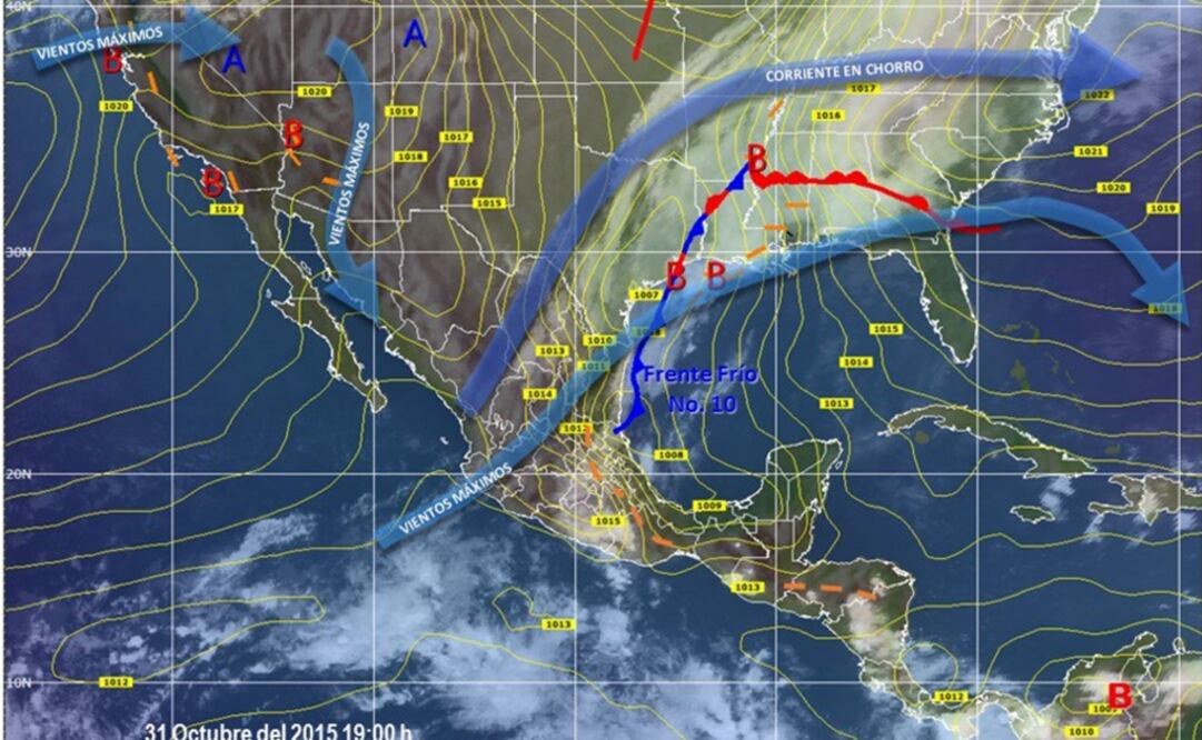 Prevén frío y lluvias en gran parte del país