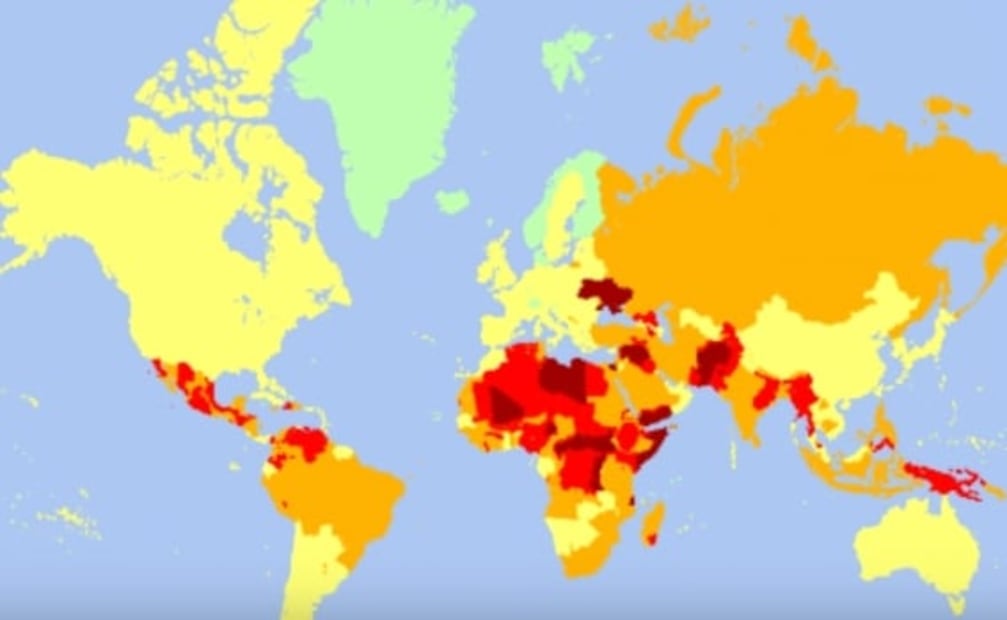 Los 3 países más peligrosos para viajar en 2023