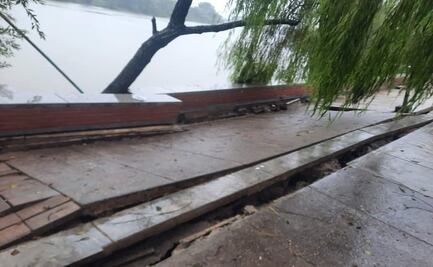 Colapsa obra recién entregada en Macuspana, Tabasco, pueblo natal de AMLO