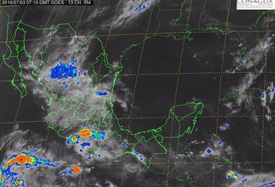 Se prevén lluvias de diferente intensidad en la mayor parte del país