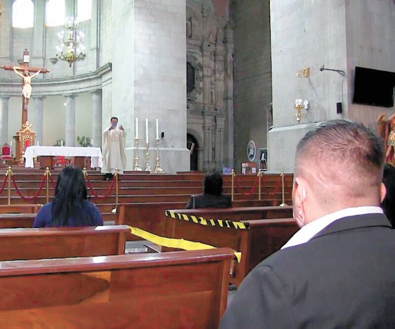 Desde el lunes 20 de julio reabrirán las iglesias y los centros religiosos del Estado de México, aunque sólo hasta 30% de su capacidad. Foto: ESPECIAL