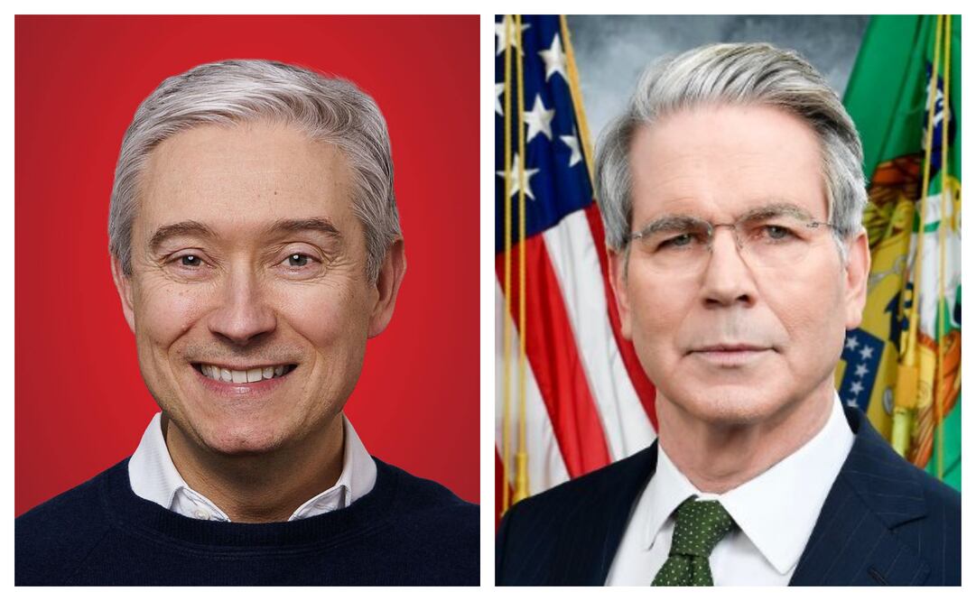 El Ministro de Finanzas de Canadá, François-Philippe Champagne, y el Secretario del Tesoro de Estados Unidos, Scott Bessent. Fotos: Facebook @FPChampagneSMC y X @SecScottBessent