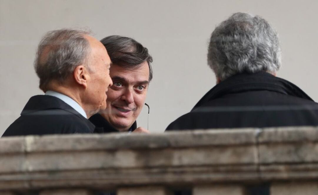 Marcelo Ebrard aparece en compañía de Alejandro Gertz Manero. Foto: Ariel Ojeda/EL UNIVERSAL