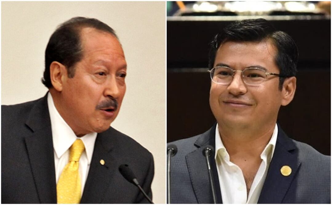 Leonel Godoy, diputado de Morena, y el diputado panista, Carlos Valenzuela. Fotos: Archivo/ EL UNIVERSAL