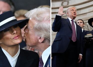 Del gesto de Hillary Clinton al sombrero de Melania; los momentos más curiosos de la toma de protesta de Trump
