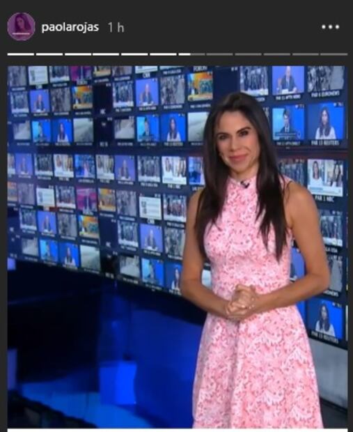 #FelizMartes: Paola Rojas impacta con look primaveral para su noticiario