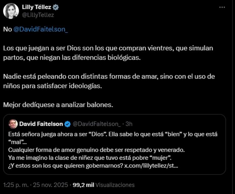 Téllez enfatizó que el problema no radica en las distintas formas de amar, sino en el uso de niños para satisfacer ideologías. Foto: Captura de pantalla