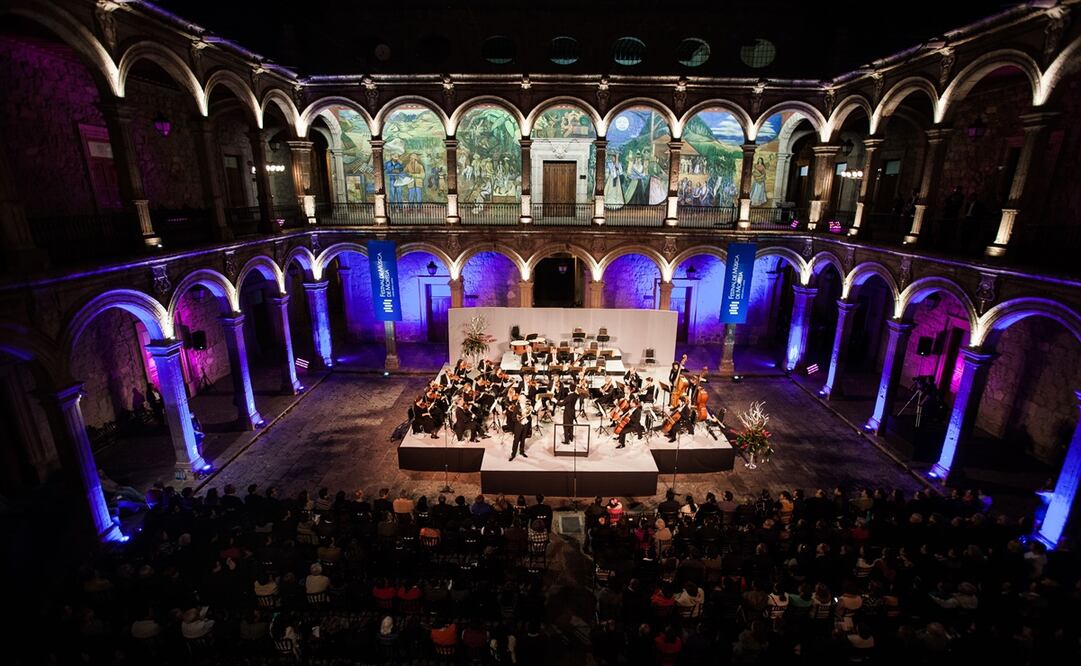 Aspectos del Festival de Música de Morelia en el Palacio Municipal. Foto: Festival de Música de Morelia.