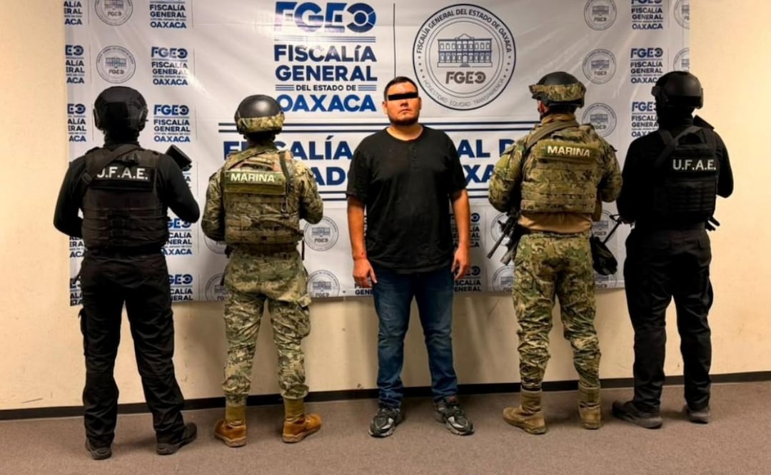Cae en Oaxaca "El Abulón", segundo al mando de "Los Mezcales", un grupo delictivo mantiene disputa con el CJNG en Colima (22/08/2026). Foto: Especial