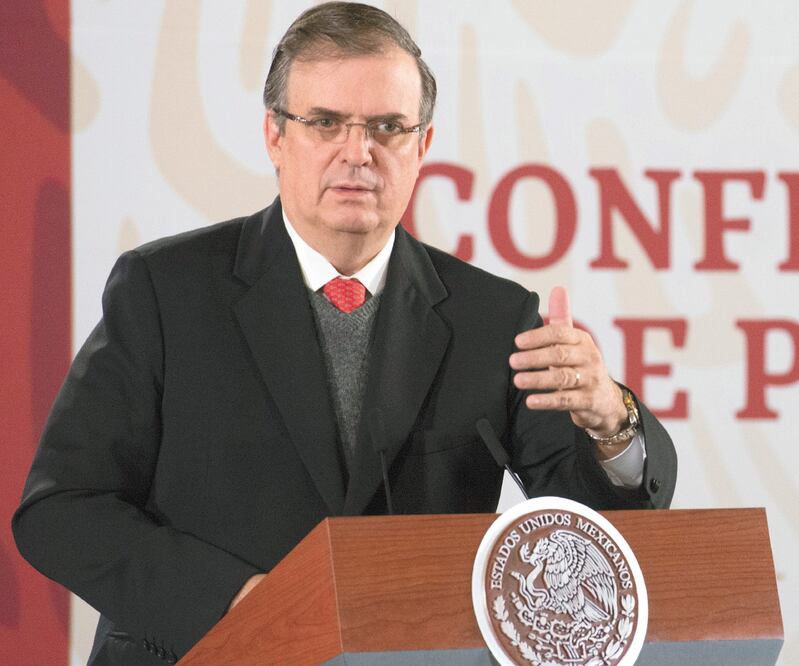 El titular de Relaciones Exteriores, Marcelo Ebrard, aseguró que en enero el Senado de Estados Unidos ratificará el T-MEC. Foto/PRESIDENCIA