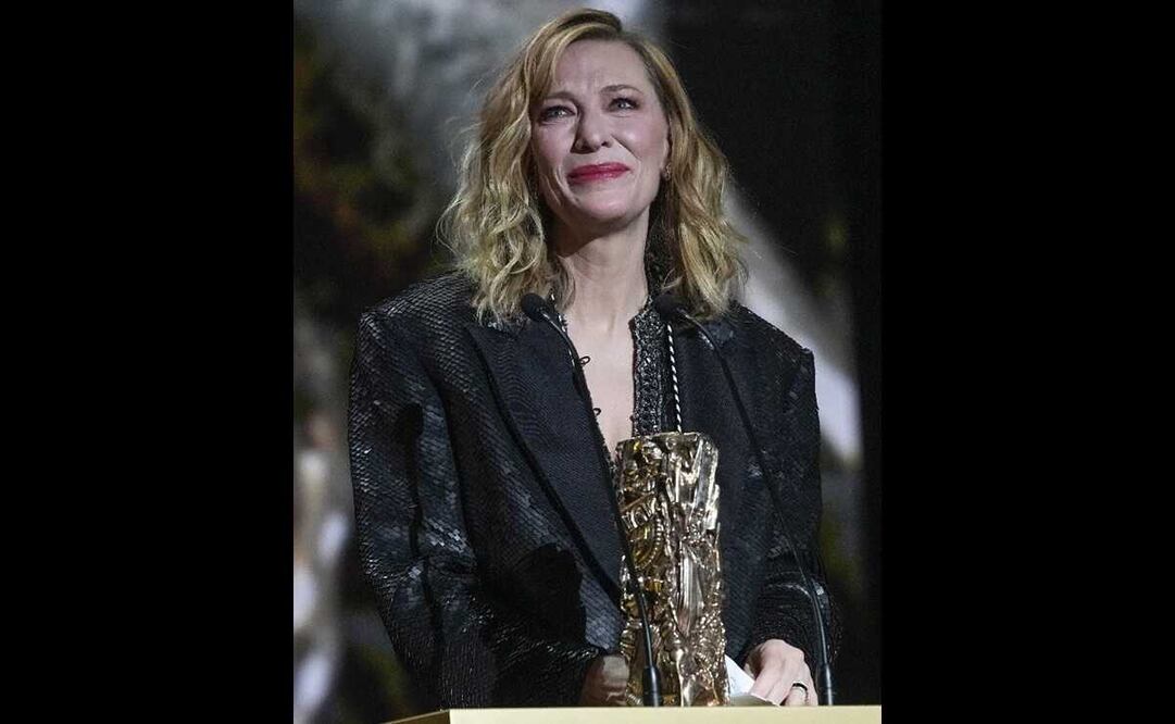 Cate Blanchett recibió un César honorífico por su carrera. Foto: AP Photo/Michel Euler