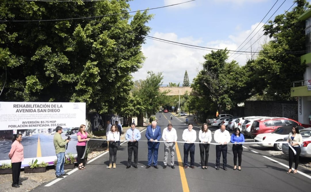 El gobernador Cuauhtémoc Blanco hizo entrega de las obras de rehabilitación de las avenidas Diana, Río Mayo y San Diego. Foto: tomada de Twitter @cuauhtemocb10