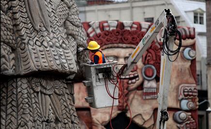 FOTOS: Figuras prehispánicas monumentales se podrán ver desde hoy en el Zócalo de la CDMX