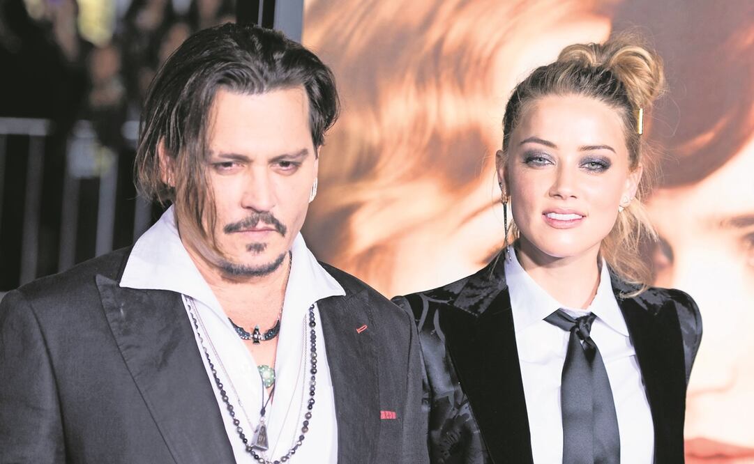 Johnny Depp y Amber Heard. Foto: AFP