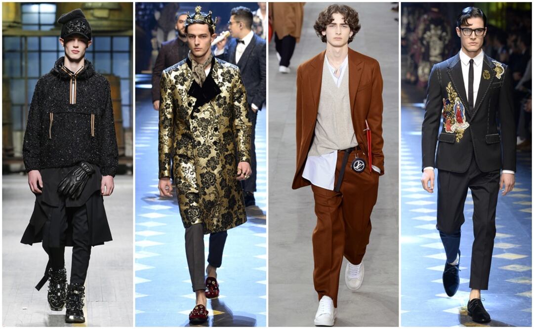 DSquared2, Dolce & Gabbana, Louis Vuitton, Dolce & Gabbana. (Fotos: CORTESÍA DE LAS MARCAS)