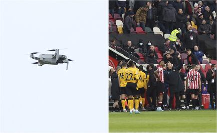 El partido de los Wolves y Brentford se detuvo por culpa de un drone