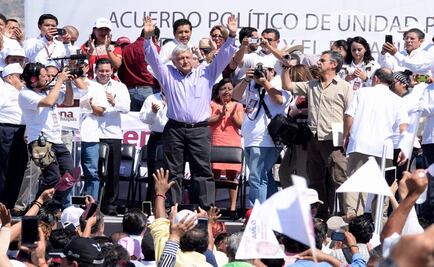 López Obrador firma acuerdo de unidad en Chiapas
