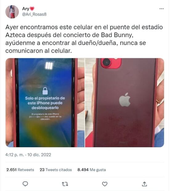 Internet haz tu magia: Buscan a dueño de iPhone tras concierto de Bad Bunny