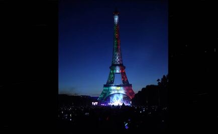 Se cubre Torre Eiffel con colores de bandera de México