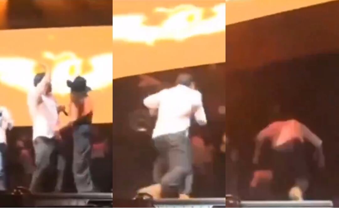 Así fue el momento exacto de cómo se desplomó el templete de MC en el Campo de Béisbol "El Obispo". Foto: Captura de video