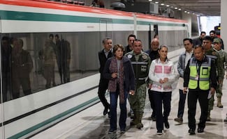 Sheinbaum realiza primer recorrido prueba del Tren Suburbano al AIFA; prevén que opere en Semana Santa