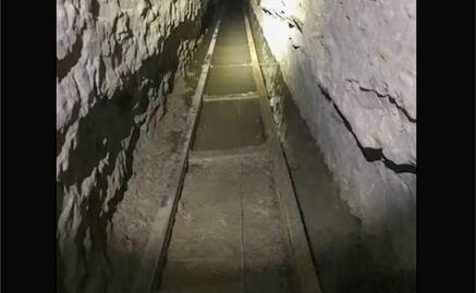 Halla un "narcotúnel" que va de Tijuana a San Diego; tiene el tamaño de un campo de futbol americano